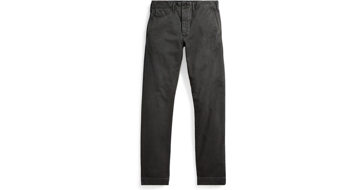 rrl slim fit cotton chino